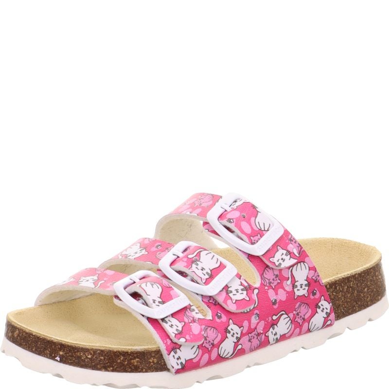 Superfit FUSSBETTPANTOFFEL Girls Slipper - Material: Sonstiges Material in Pink