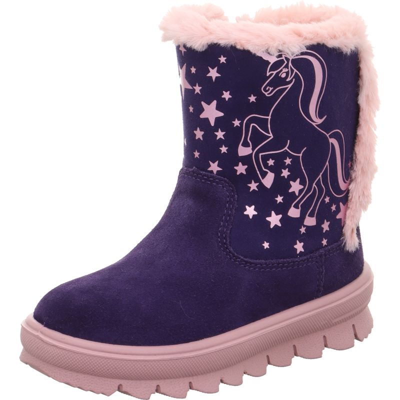 Superfit FLAVIA Stiefel - Material: Leder/Textil in Lila
