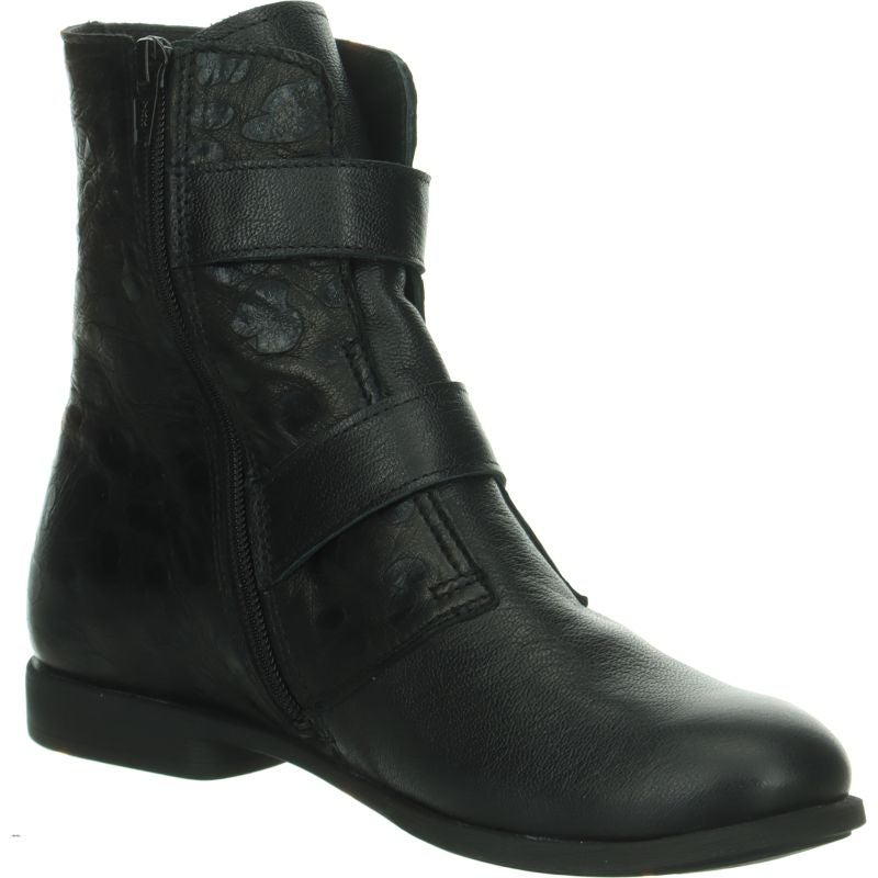 Think AGRAT Woman Ankle boot - Material: Leather in Black