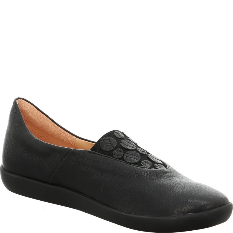 Think NATURE Woman Ballerina - Material: Leather in Black