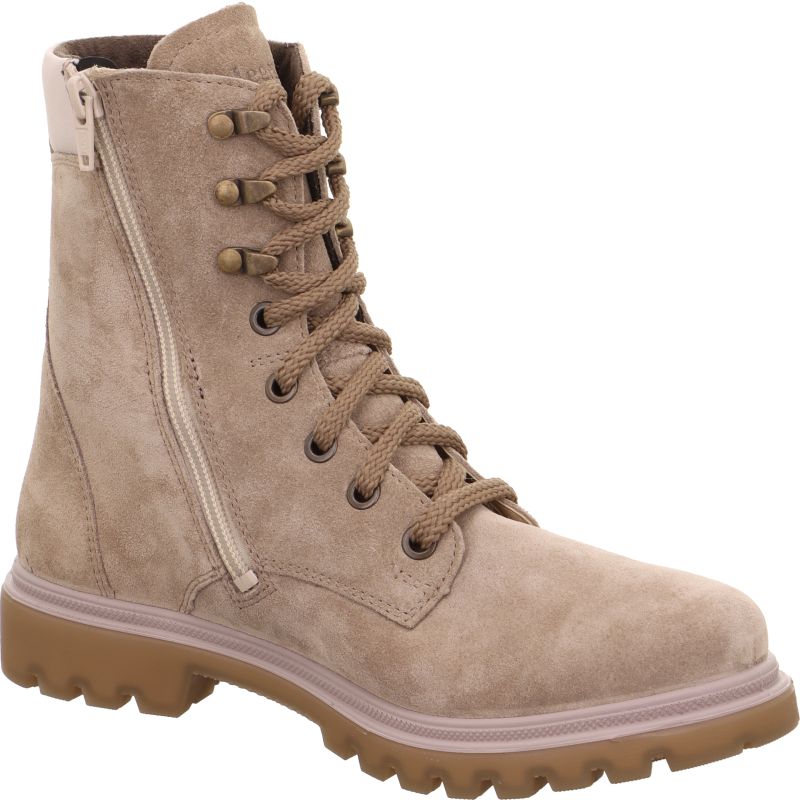 Legero MONTA Woman Lace-up boot - Material: Leather in Beige