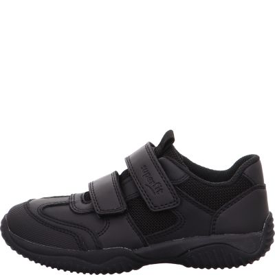 Superfit STORM Unisex, Jungen Sneaker low - Material: Leder/Sonstiges Material/Textil in Schwarz