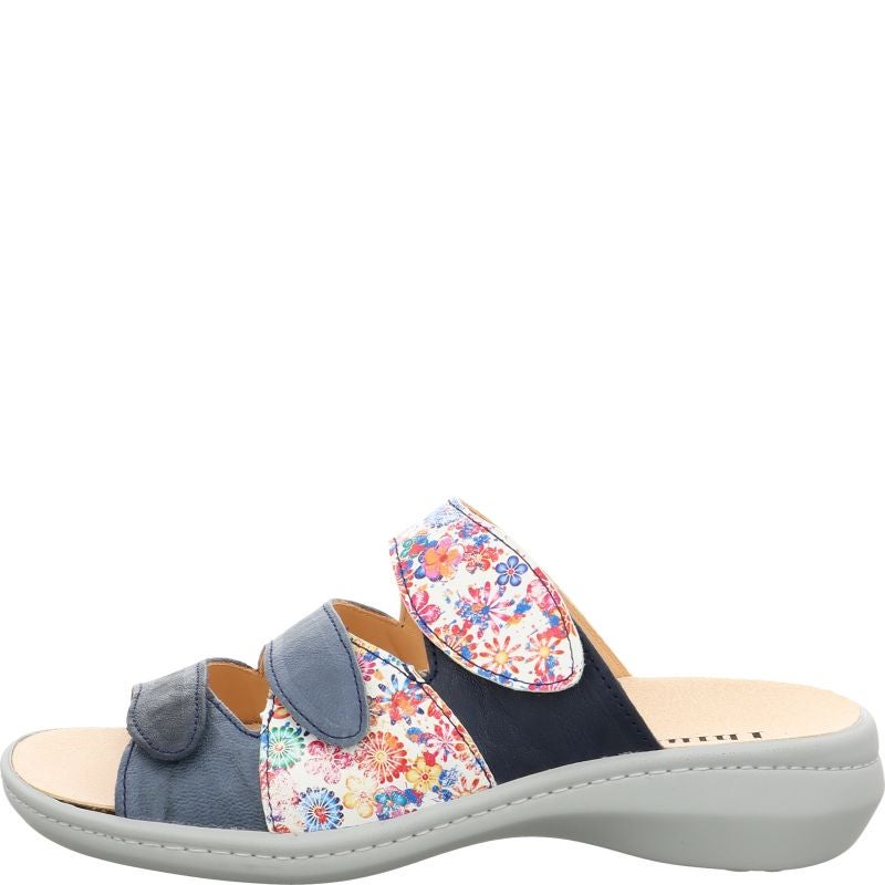 Think! CAMILLA Damen Pantolette - Material: Leder in Blau