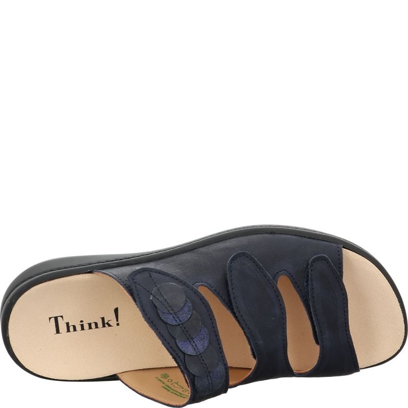Think CAMILLA DAMEN Mules - Material: Leather in Blue