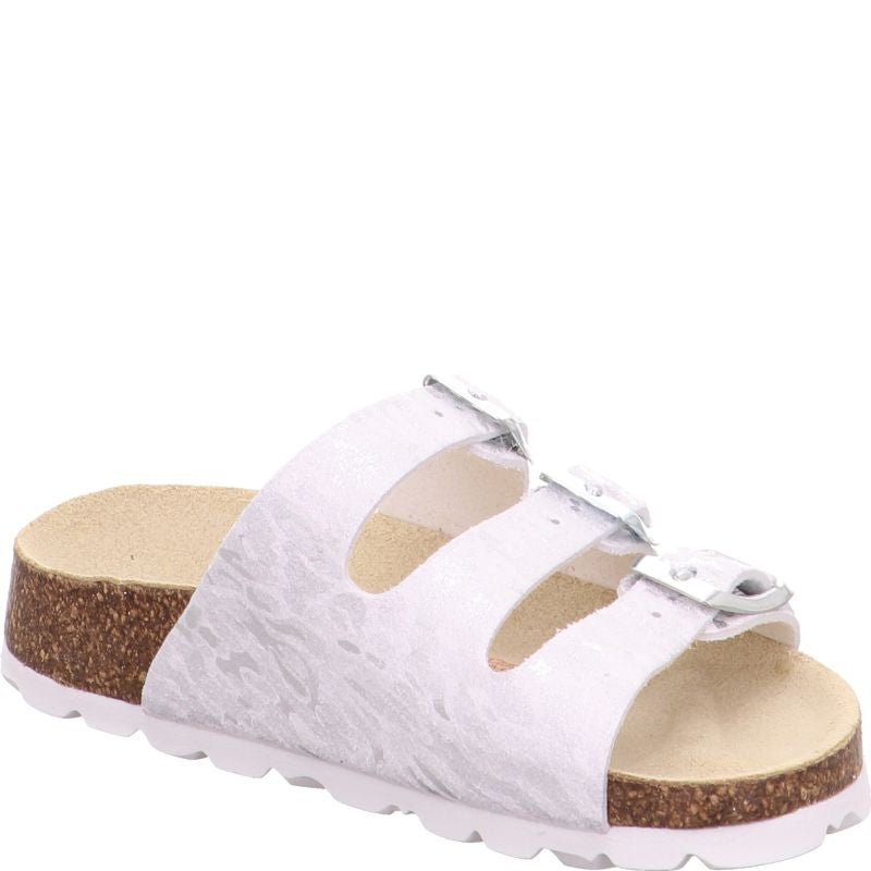 Superfit FUSSBETTPANTOFFEL Girls Slipper - Material: Sonstiges Material in White