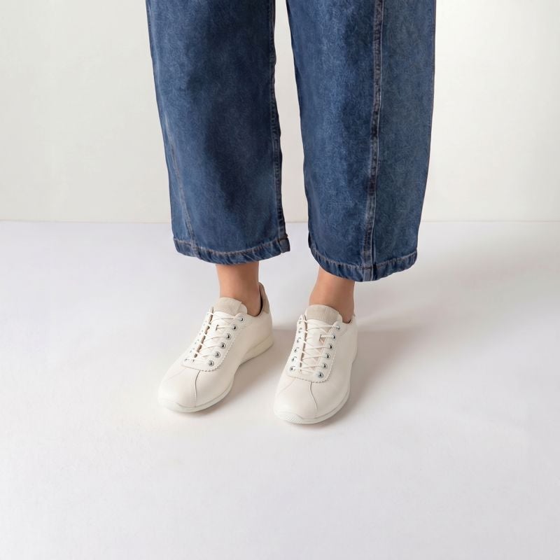 Think! ALOA Damen Sneaker low - Material: Leder in Weiß