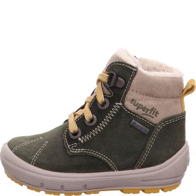 Superfit GROOVY Unisex, Jungen Boots - Material: Leder/Textil in Grün