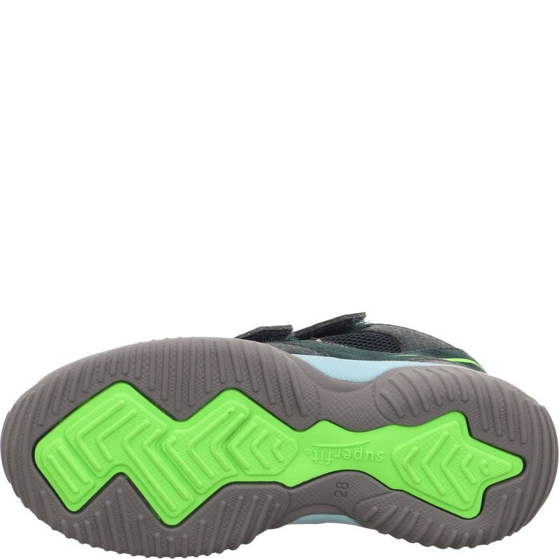 Superfit STORM Unisex | Boys Sneakers high - Material: Leder/Sonstiges Material/Texti in Green