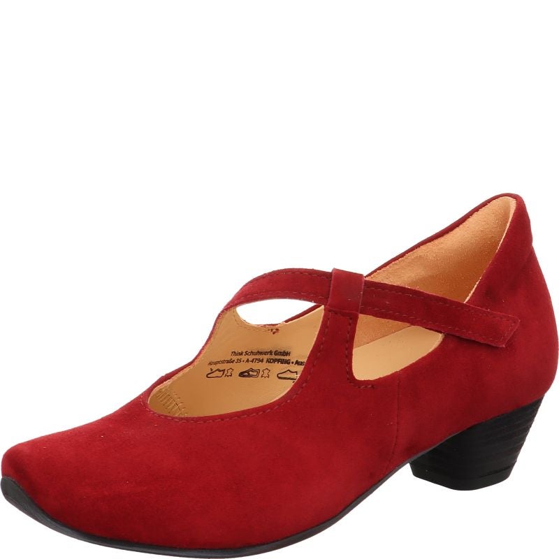 Think! AIDA Damen Pumps - Material: Leder in Rot
