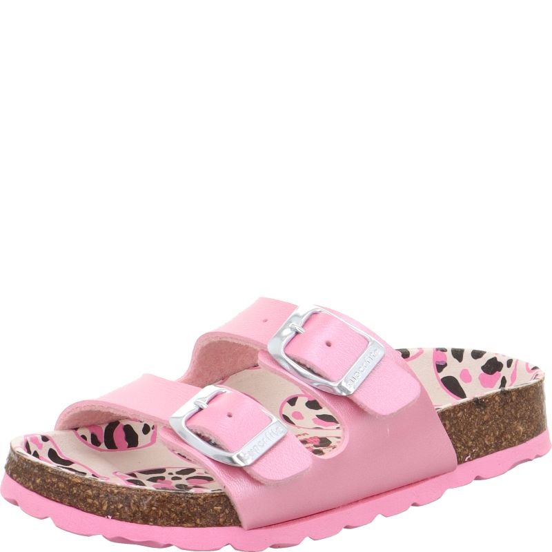 Superfit FUSSBETTPANTOFFEL Girls Slipper - Material: Sonstiges Material in Pink