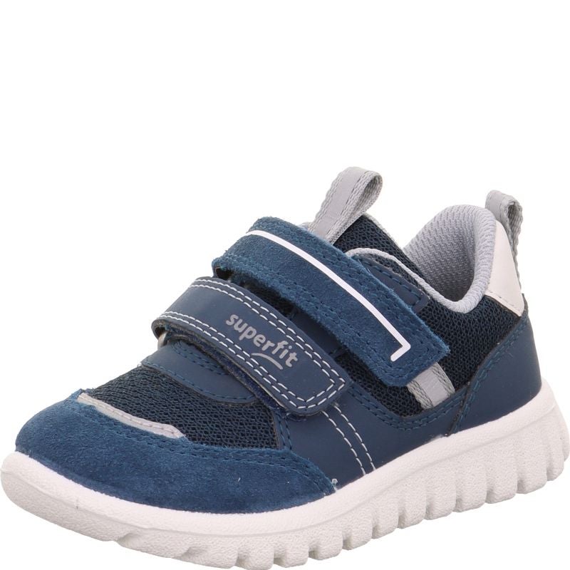 Superfit SPORT7 MINI Sneakers low - Material: LederSonstigesMaterialTexti in Blue