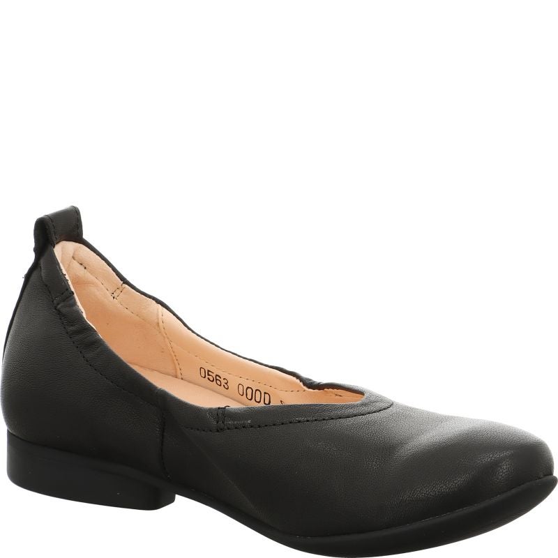 Think GUAD2 Woman Ballerina - Material: Leather in Black