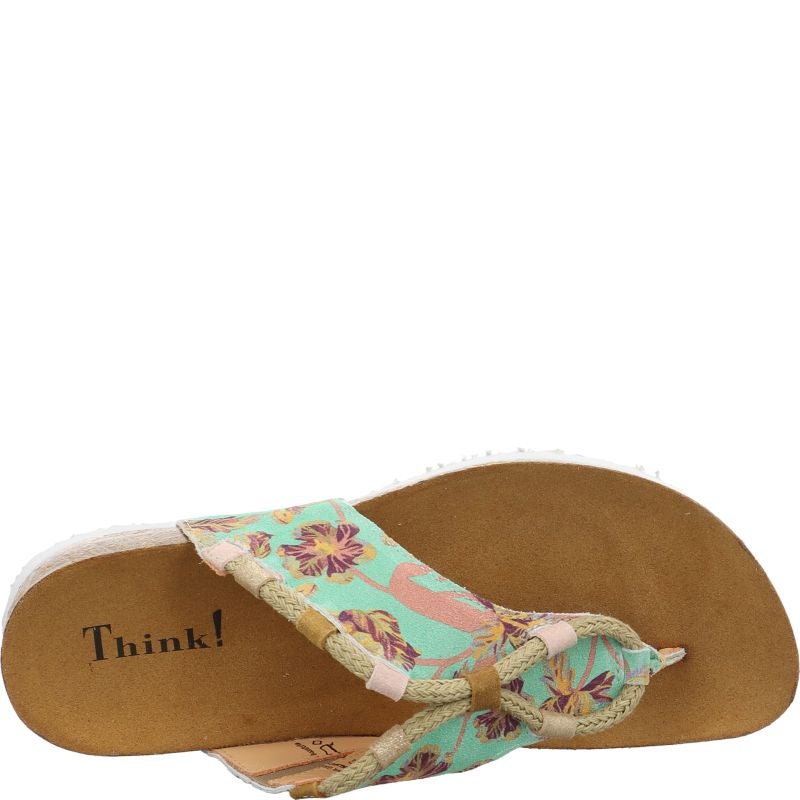 Think JULIA DAMEN Mules - Material: Leather in Multicolored