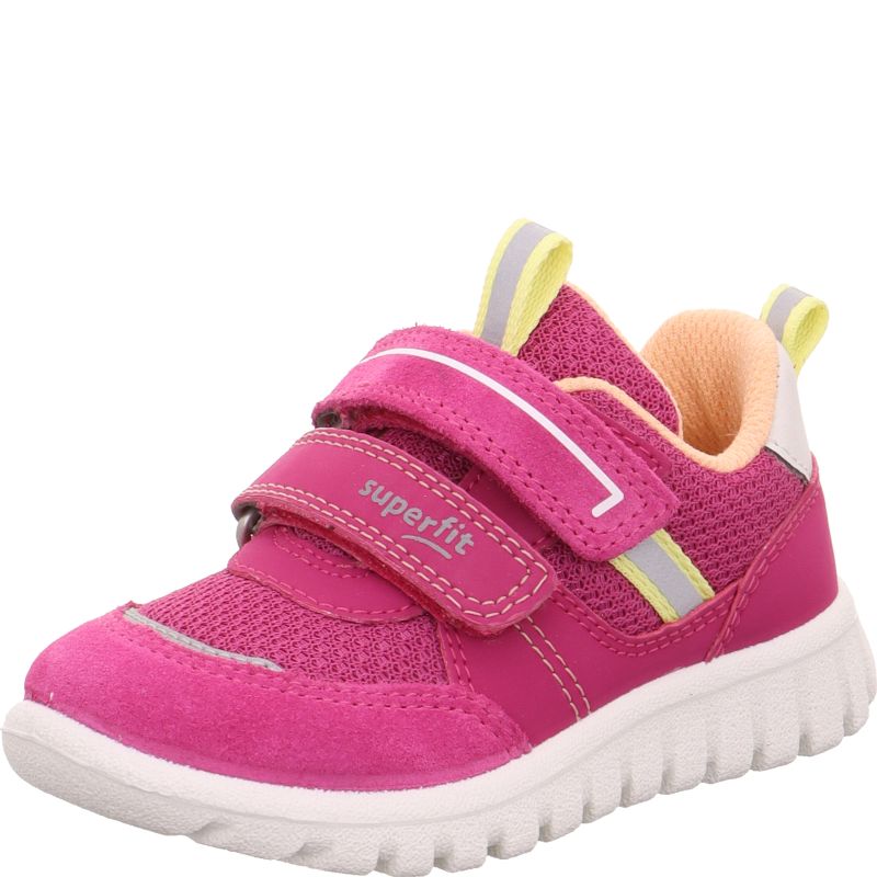 Superfit SPORT7 MINI Sneaker low - Material: Leder/Sonstiges Material/Textil in Pink