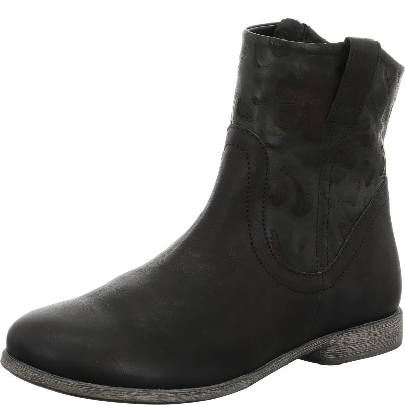 Think! AGRAT Damen Stiefelette - Material: Leder in Schwarz