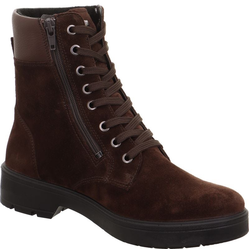 legero MYSTIC Damen Schnürboots - Material: Leder in Braun
