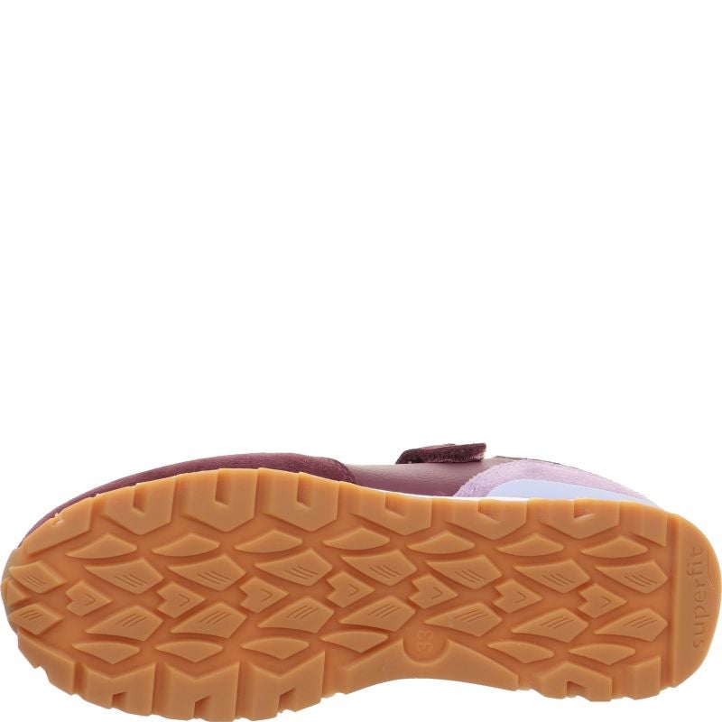 Superfit DASH Sneaker low - Material: Leder/Sonstiges Material/Textil in Rot