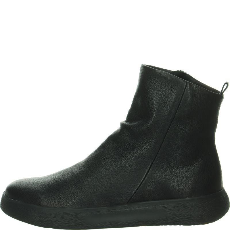 Think! TURNA LIGHT Damen Stiefelette - Material: Leder in Schwarz