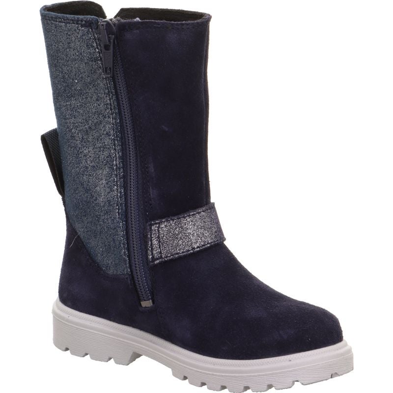 Superfit SPIRIT Girls Boot - Material: Leather/Textil in Blue