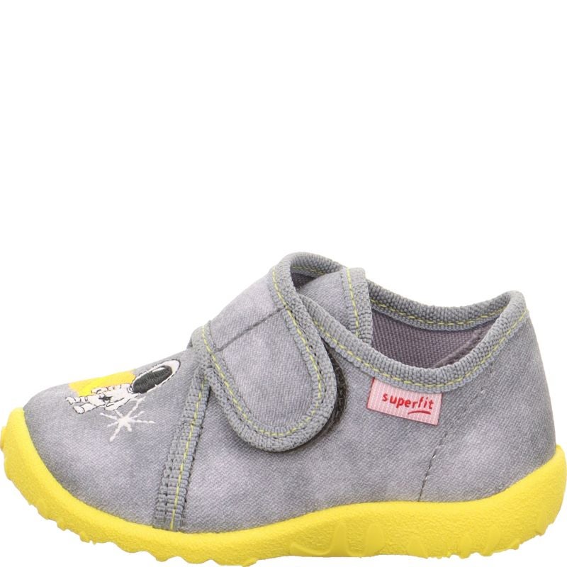 Superfit SPOTTY Jungen Hausschuh - Material: Textil in Grau
