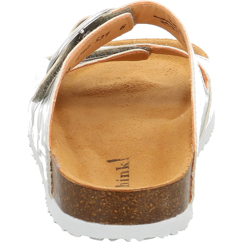 Think CRISSI Mules - Material: Leather in Metallic