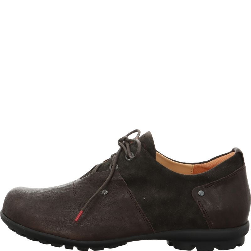 Think KONG HERREN Men Lace up shoe - Material: Leather in Brown