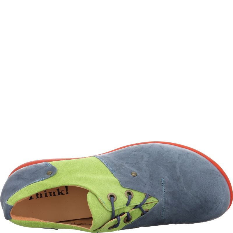 Think KONGHERREN Lace up shoe - Material: Leather in Blue