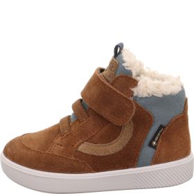 Superfit SUPIES Boys Sneakers high - Material: Leather/Textil in Brown