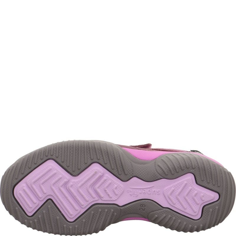 Superfit STORM Mädchen Sneaker low - Material: Leder/Sonstiges Material/Textil in Rot