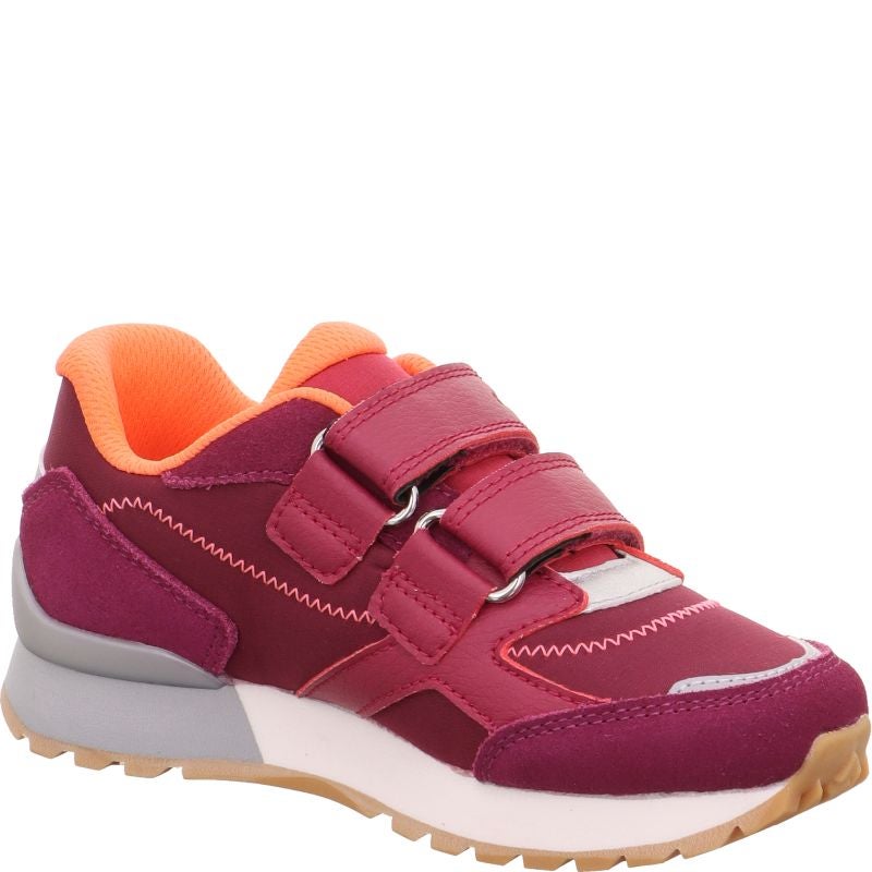 Superfit DASH Mädchen Sneaker low - Material: Leder/Sonstiges Material/Textil in Rot
