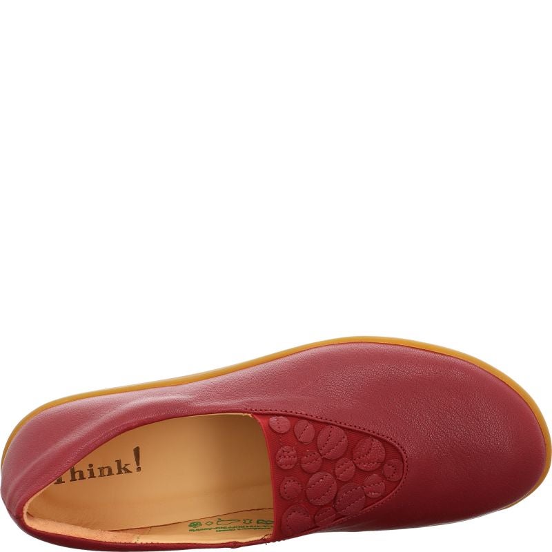 Think NATURE Ballerina - Material: Leather in Red