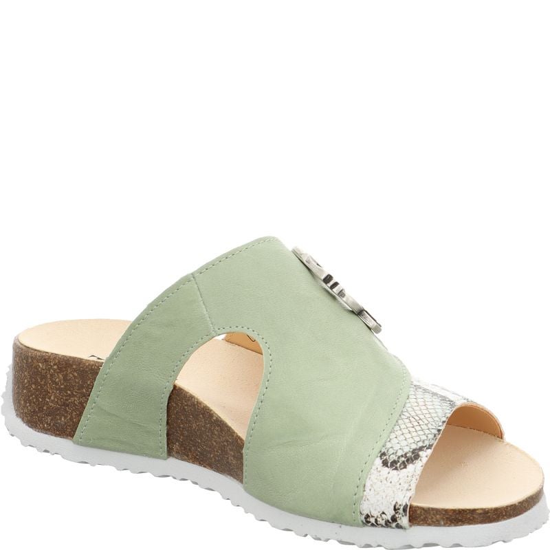 Think MIZZI DAMEN Mules - Material: Leather in Multicolored