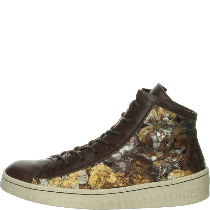 Think KUMI Woman Sneakers high - Material: Leather in Brown