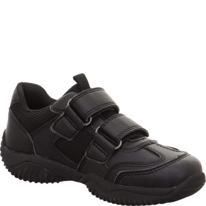 Superfit STORM Boys Sneakers low - Material: Leder/Sonstiges Material/Texti in Black