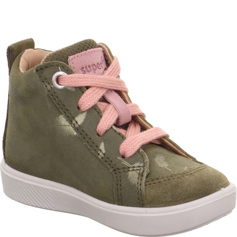 Superfit SUPIES Mädchen Sneaker high - Material: Leder/Textil in Grün