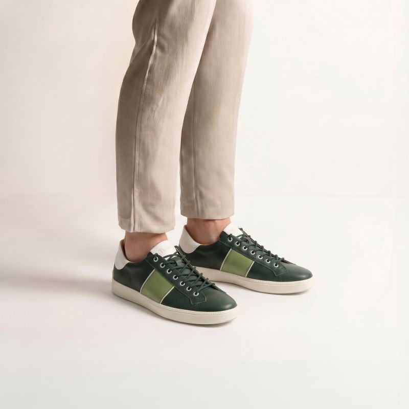 Think TURNA MEN Men Sneakers low - Material: Leather in Green
