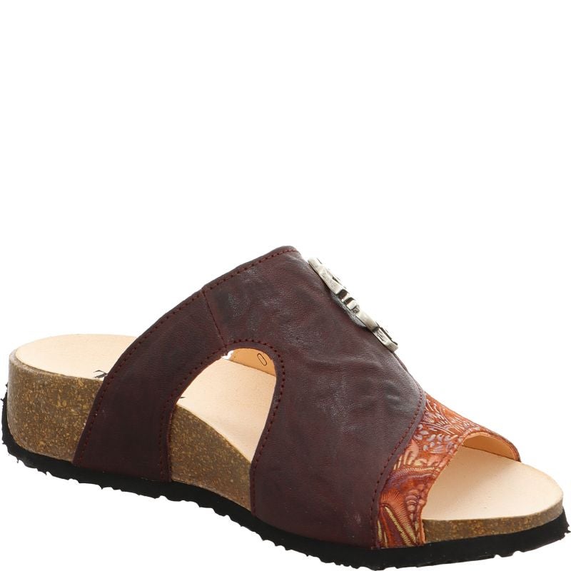 Think! MIZZI Damen Pantolette - Material: Leder in Mehrfarbig
