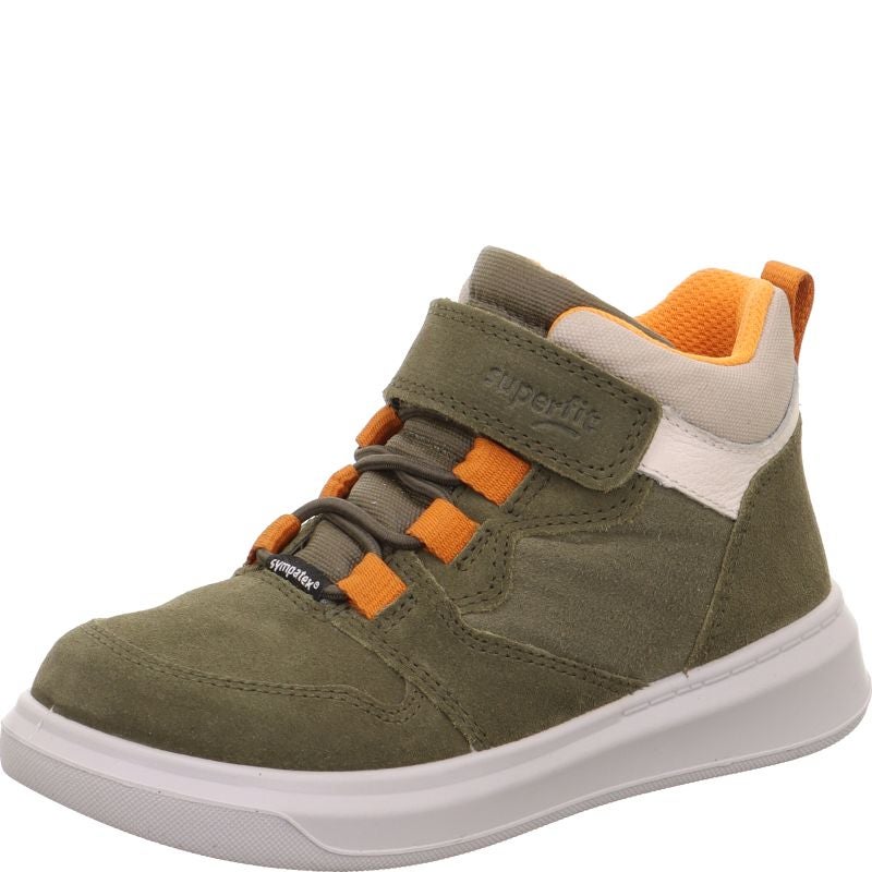 Superfit COSMO Boys Sneakers high - Material: Leather/Textil in Green