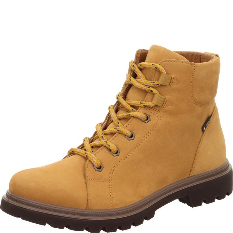 Legero MONTA Damen Schnürboots - Material: Leder in Gelb