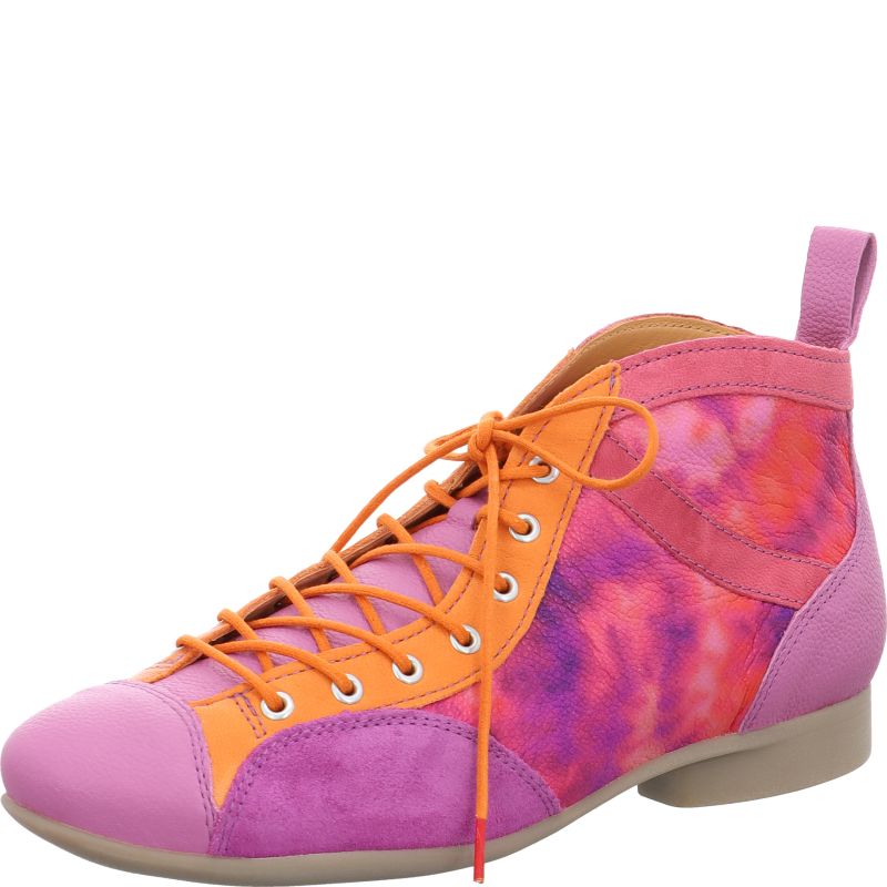 Think! GUAD2 Damen Ankle Boots - Material: Leder in Pink