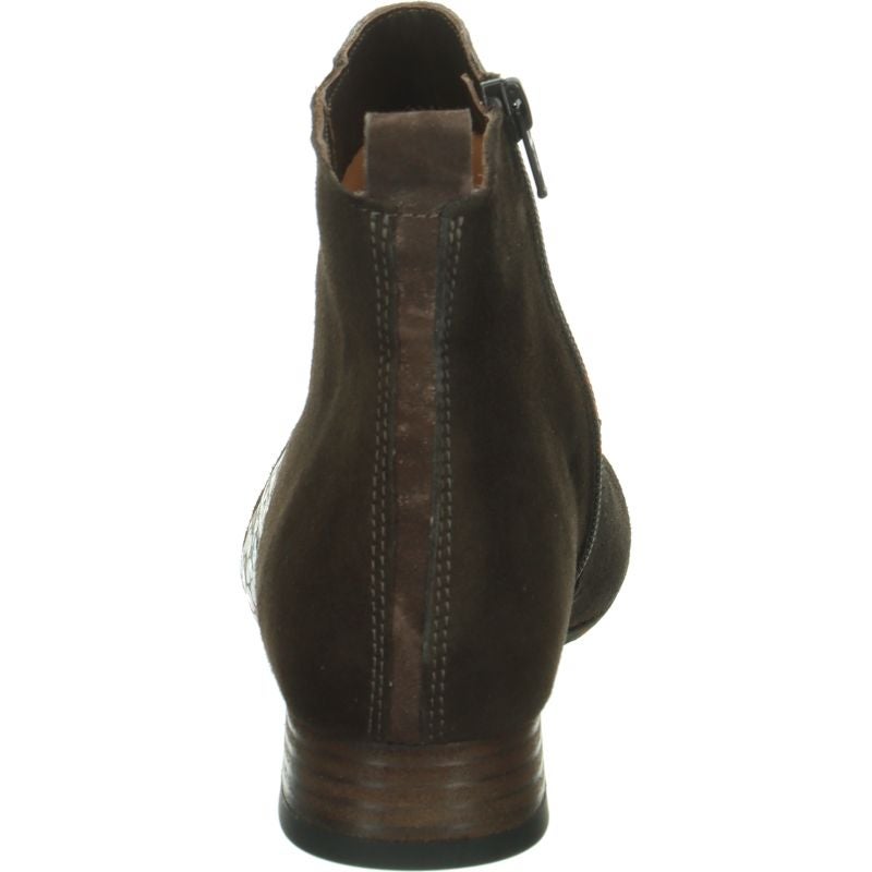 Think GRACE Woman Ankle boot - Material: Leather in Grey