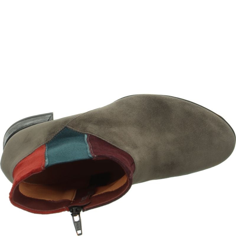 Think NOLA Woman Ankle boot - Material: Leather in Grey