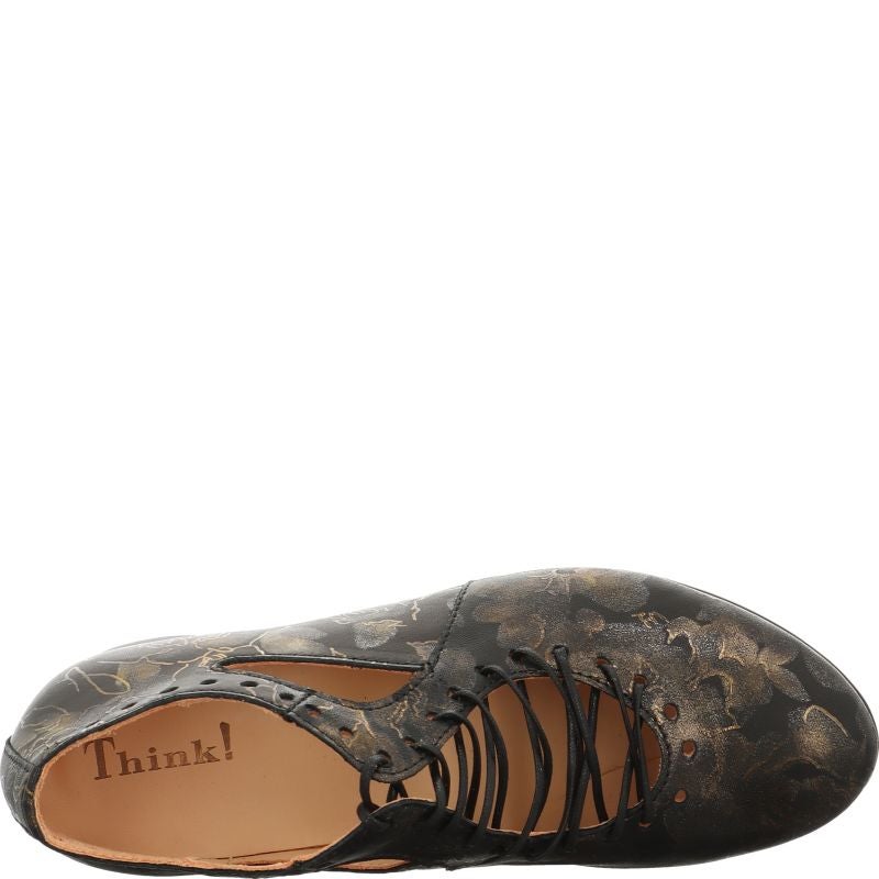 Think GUAD2 Lace up shoe - Material: Leather in Multicolored