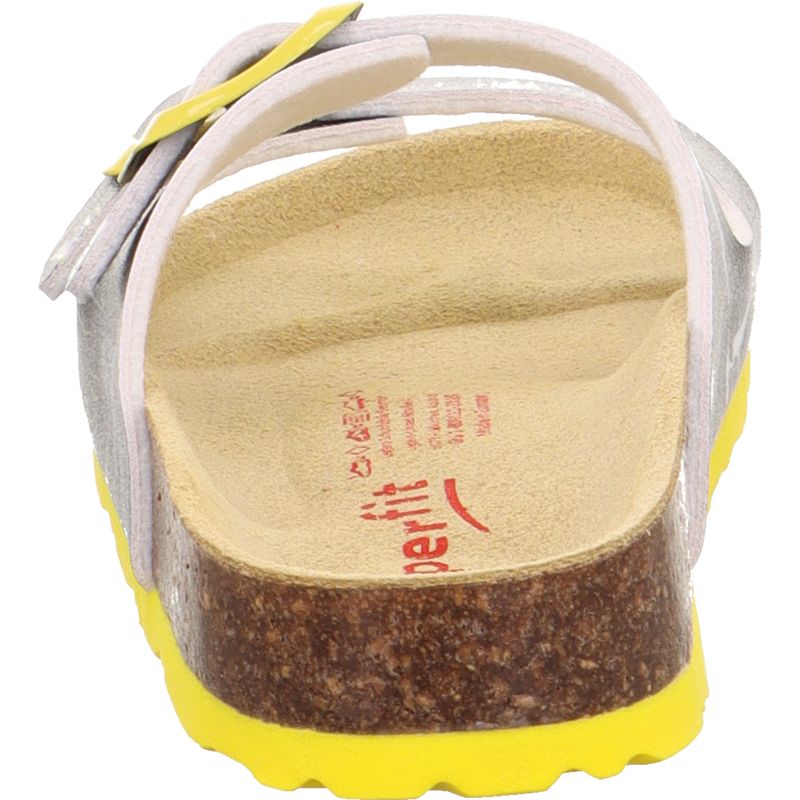 Superfit FUSSBETTPANTOFFEL Mädchen Pantoffel - Material: Sonstiges Material in Grau