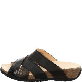 Think! MIZZI Damen Pantolette - Material: Leder in Schwarz