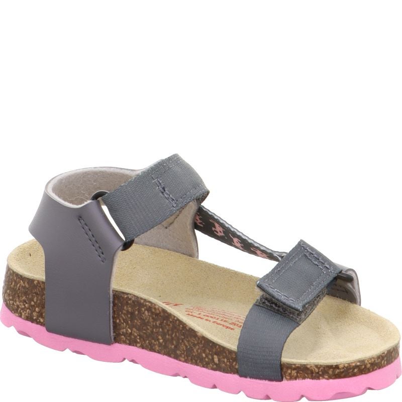 Superfit FUSSBETTPANTOFFEL Girls Sandal - Material: Sonstiges Material in Grey