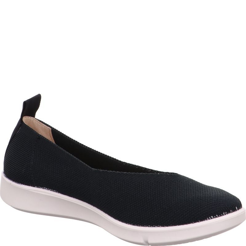 Legero LUCCA Damen Ballerina - Material: Textil in Schwarz