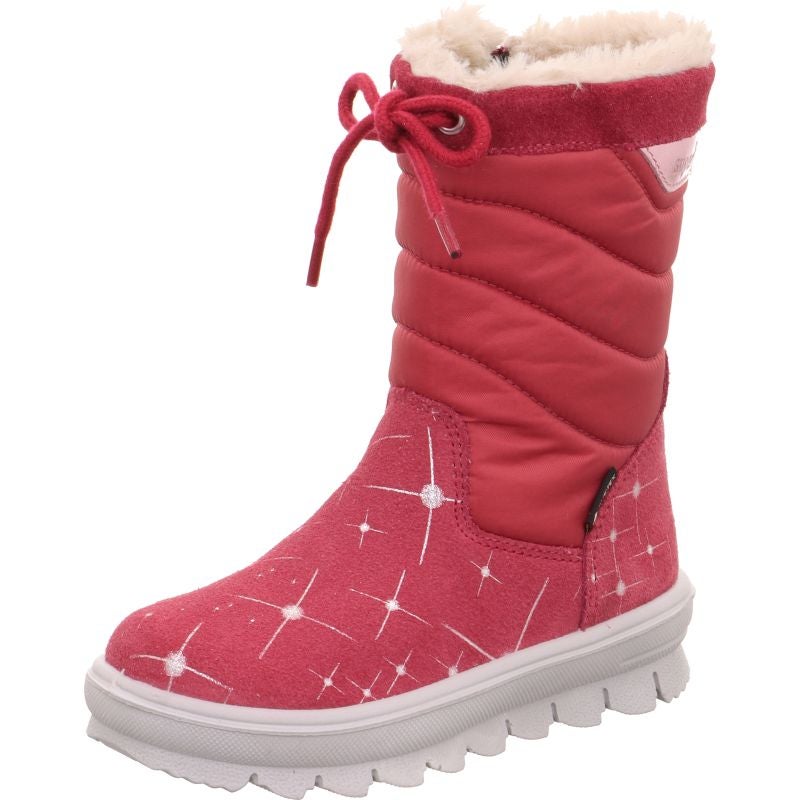 Superfit FLAVIA Girls Boot - Material: Leather/Textil in Red