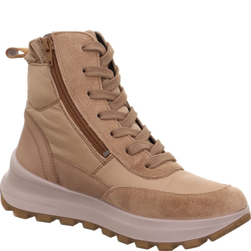 legero T4 RUN Damen Stiefel - Material: Leder/Textil in Beige