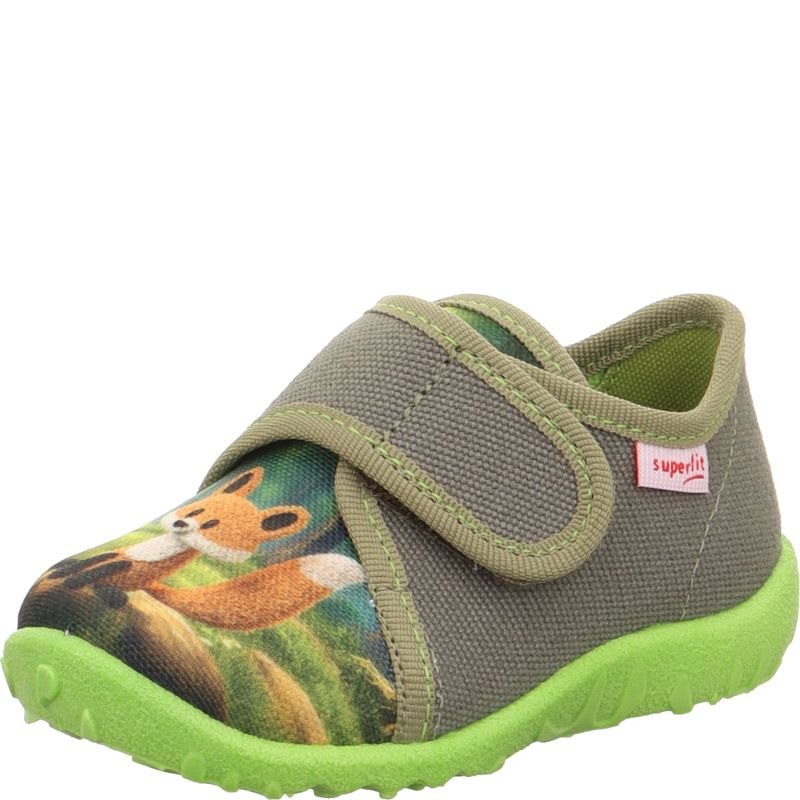 Superfit SPOTTY Boys Slipper - Material: Textile in Green